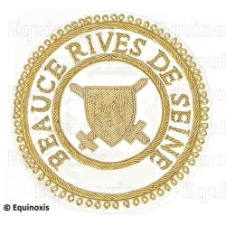 Badge GLNF – Grande tenue provinciale – Grand Poursuivant – Beauce – Rives de Seine – Hand embroidery