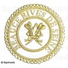 Badge GLNF – Grande tenue provinciale – Grand Secretary – Beauce – Rives de Seine – Hand embroidery