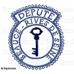 Badge GLNF – Petite tenue provinciale – Député Grand Treasurer – Beauce – Rives de Seine – Hand embroidery