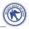 Masonic badge – Provincial Grand Rank Undress – Past Grand Expert – Beauce – Rives de Seine – Machine embroidery