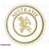Masonic badge – Grande tenue provinciale – Grand Archiviste – Austrasie – Machine embroidery