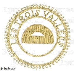 Badge GLNF – Grande tenue provinciale – Grand Surintendant – Les Trois Vallées – Hand embroidery