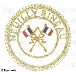 Badge GLNF – Grande tenue provinciale – Passé Grand Porte-Etendard– Neuilly Bineau – Hand embroidery