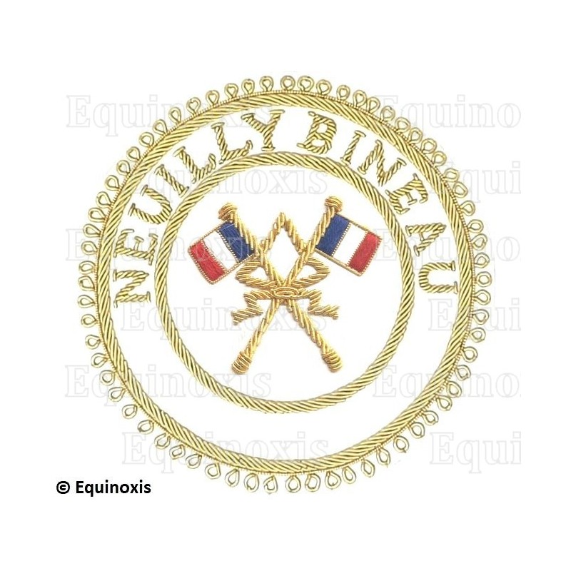 Badge GLNF – Grande tenue provinciale – Passé Grand Porte-Etendard– Neuilly Bineau – Hand embroidery