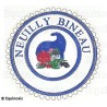 Badge / Macaron GLNF – Petite tenue provinciale – Grand Intendant – Neuilly Bineau – Machine embroidery – Bleu