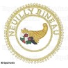 Badge GLNF – Grande tenue provinciale – Grand Intendant – Neuilly Bineau – Hand embroidery