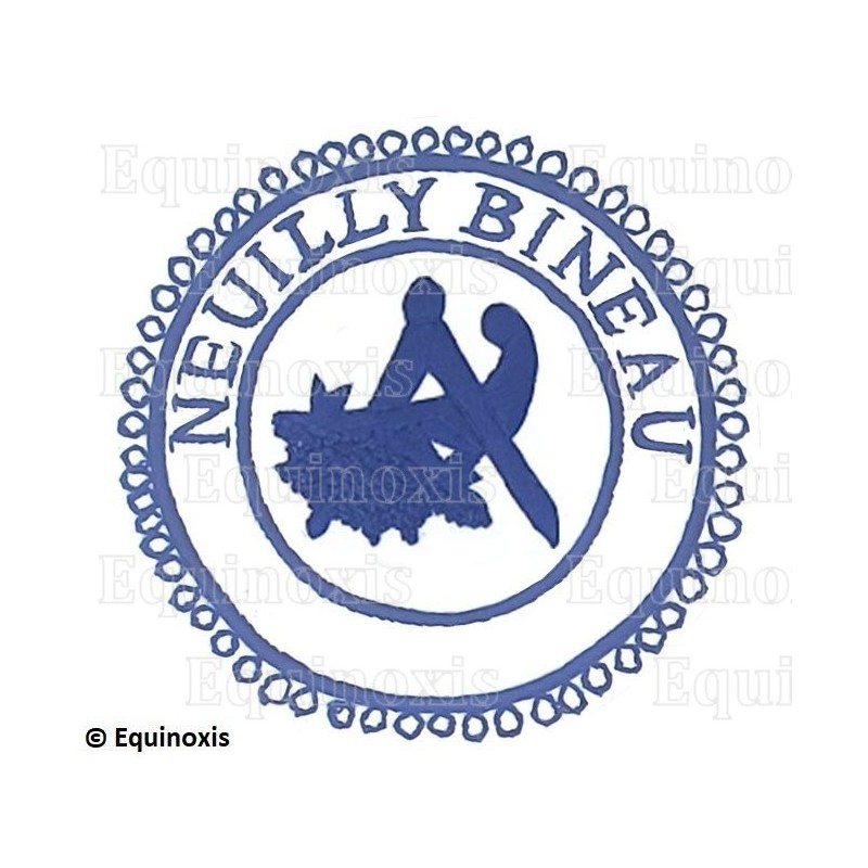 Badge GLNF – Petite tenue provinciale – Grand Intendant – Neuilly Bineau – Hand embroidery