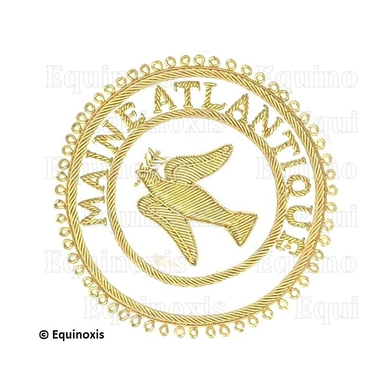 Badge GLNF – Grande tenue provinciale – Passé Grand Expert – Maine Atlantique – Hand embroidery