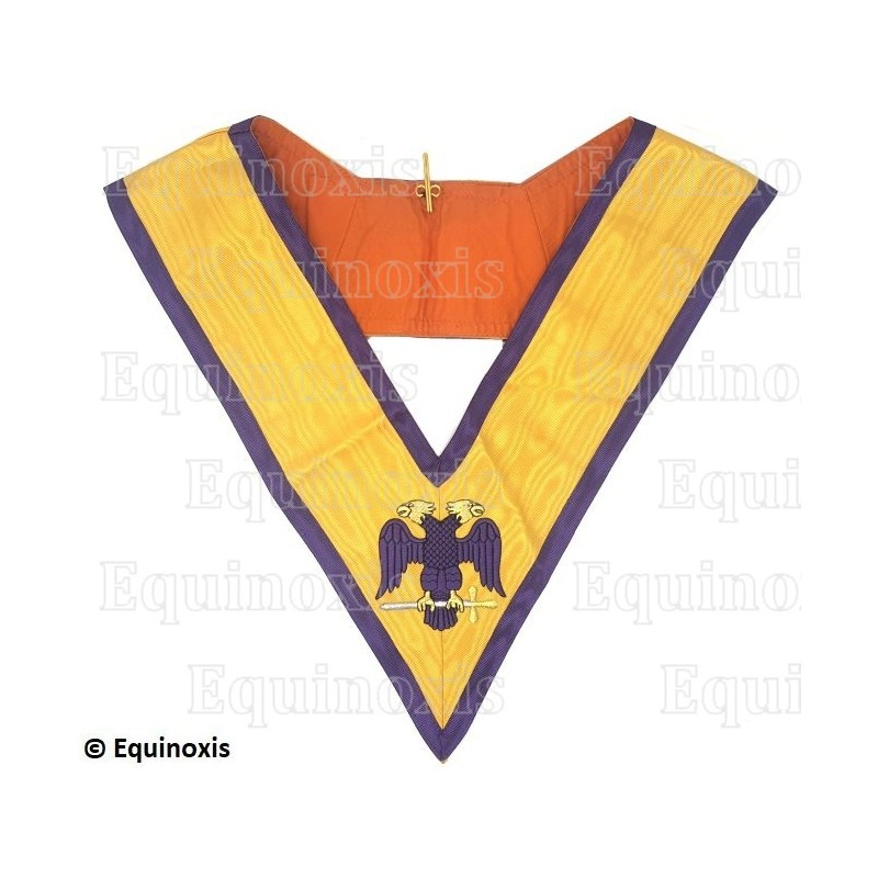 Masonic collar – Memphis-Misraim – 95th degree – Machine embroidery