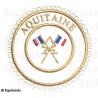 Masonic badge – Grande tenue provinciale – Passé Grand Porte-Etendard – Aquitaine – Machine embroidery
