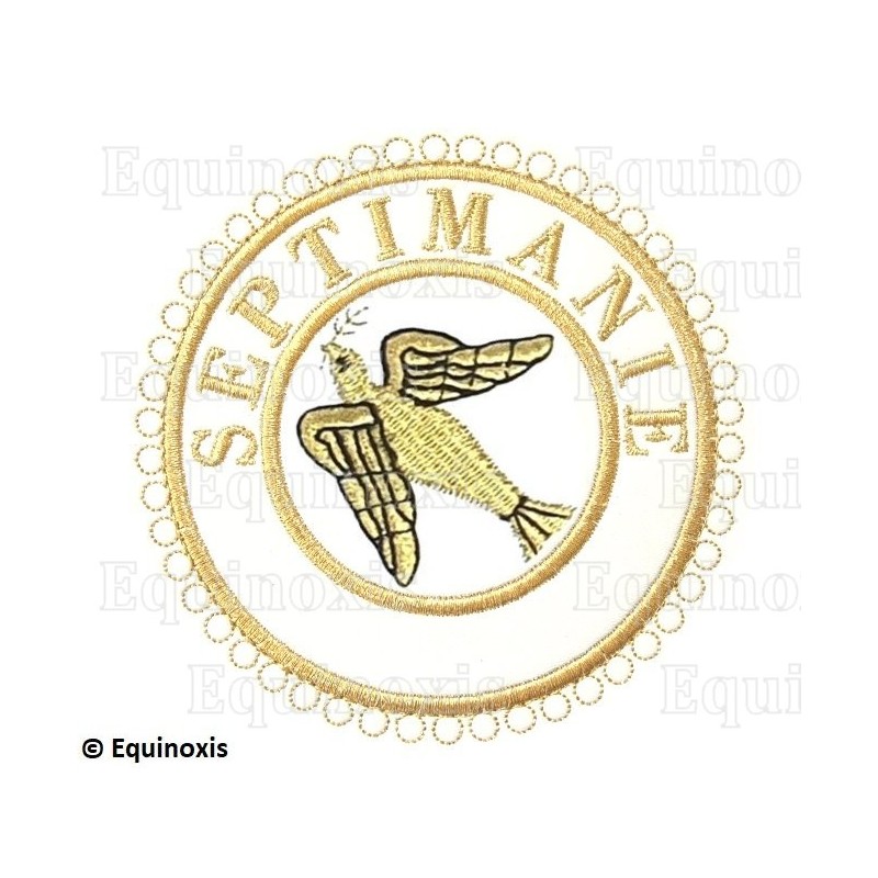 Badge GLNF – Grande tenue provinciale – Passé Grand Expert – Septimanie – Machine embroidery