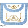 Leather Masonic apron – Traditional French Rite – Worshipful Master 2
