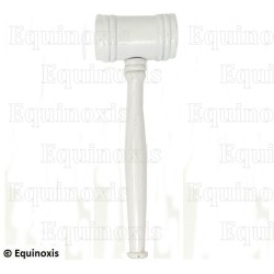Maillet maçonnique en bois exotique – Blanc