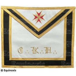 Masonic apron (vinyl) – Scottish Rite (AASR) – 30th degree – Knight Kadosch – CKH – Golden