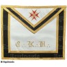 Masonic apron (vinyl) – Scottish Rite (AASR) – 30th degree – Knight Kadosch – CKH – Golden