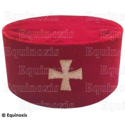 Toque maçonnique – Knights Templar (KT) – Toque du Temple – Taille 70