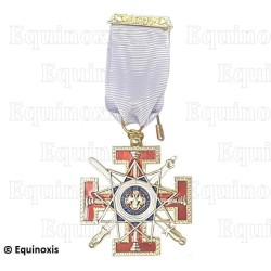 Masonic medal – Scottish Rite (AASR) – 33rd degree – Grand Cross – With ribbon