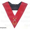 Masonic collar – Scottish Rite (AASR) – 18th degree – Chevalier Grand Treasurer – Machine embroidery avec 