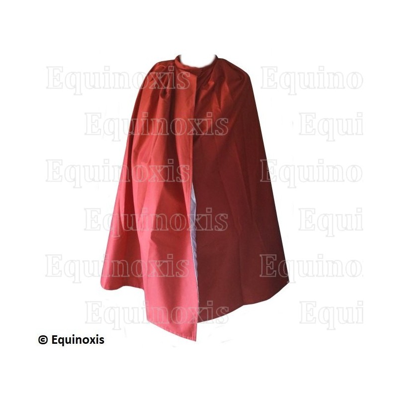 Cape maçonnique – Rouge doublée de blanc