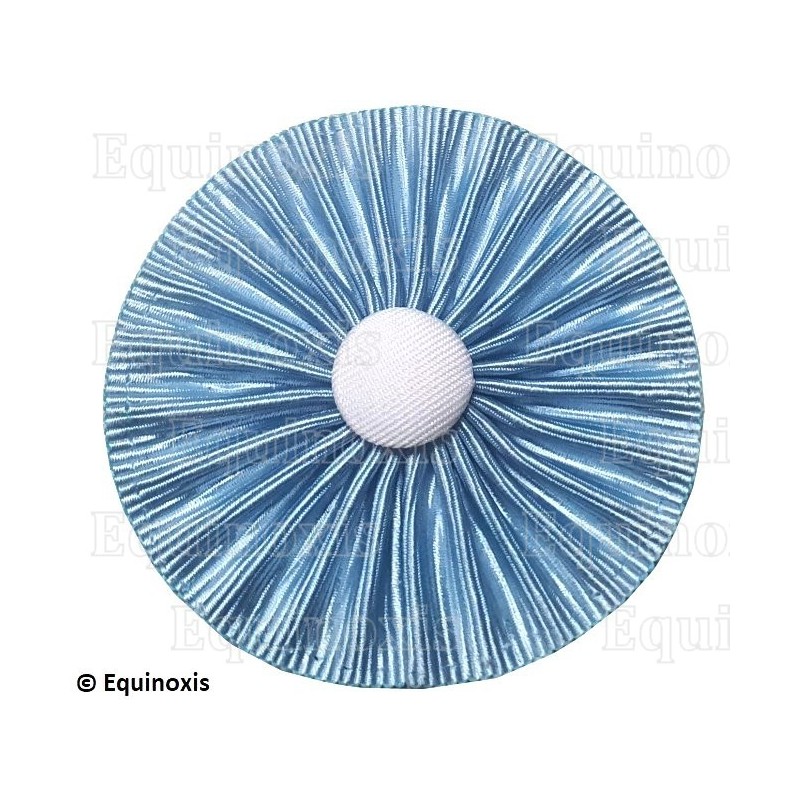 Masonic rosette – Blue with white button