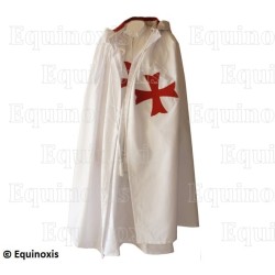 Templar cape with hood – Inward-patted Templar cross