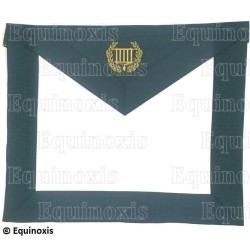 Tablier maçonnique en simili-cuir – Ordre des Grades Maçonniques Alliés (BigA) – Membre