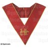 Martinist collar – Unknown Superior Free Initiator (SILI) – Red – Hand embroidery