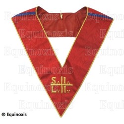 Martinist collar – Unknown Superior Free Initiator (SILI) – Red – Russian lineage – Hand embroidery
