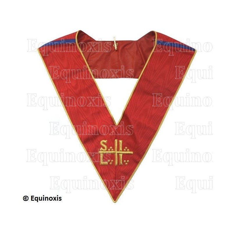 Martinist collar – Unknown Superior Free Initiator (SILI) – Red – Russian lineage – Hand embroidery