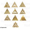 Bijoux maçonniques – Holy Royal Arch – Set de 10 Officiers