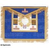 Masonic apron (leather) – GLNF – Grande tenue nationale – Machine embroidery 