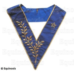 Masonic collar – Scottish Rite (AASR) – Trois Fois Puissant Maître – Machine embroidery