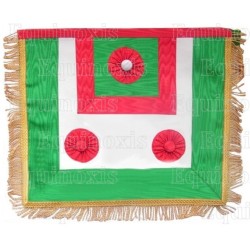 Tablier maçonnique en simili-cuir – RSR – Maître Ecossais de Saint André – Député Maître