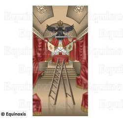 Tapis de Loge maçonnique – Scottish Rite (AASR) – 30th degree – 100 cm x 50 cm