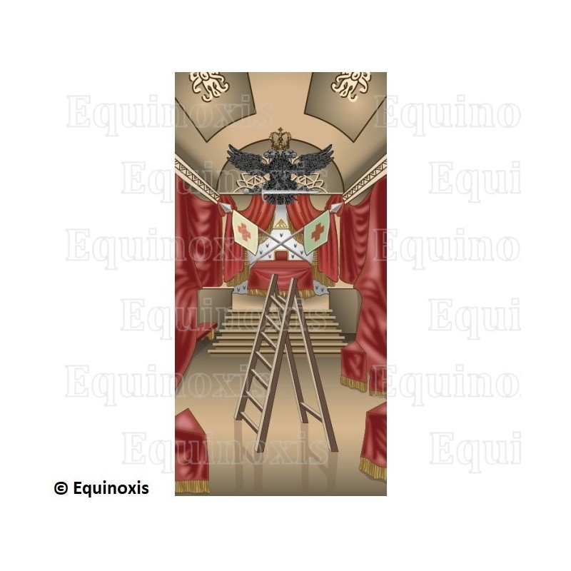 Tapis de Loge maçonnique – Scottish Rite (AASR) – 30th degree – 100 cm x 50 cm