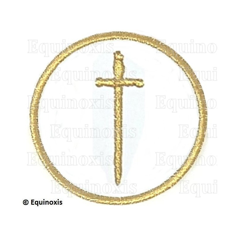 Masonic badge – Grande tenue nationale – Grand Tuileur – Machine embroidery