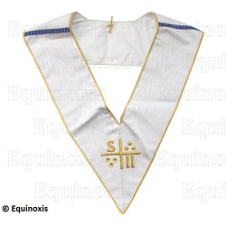 Martinist collar – Unknown Superior Initiator (SII) – White – Russian lineage  – Hand embroidery