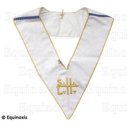 Martinist collar – Unknown Superior Free Initiator (SILI) – White – Russian lineage – Hand embroidery