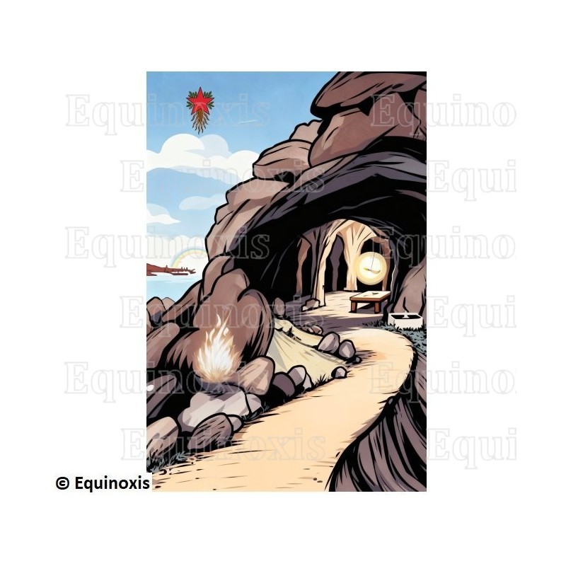 Tapis de Loge maçonnique – Scottish Rite (AASR) – 9th degree – 160 cm x 80 cm