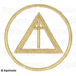Masonic badge – Holy Royal Arch – National Officer – Grand Gardien – Machine embroidery