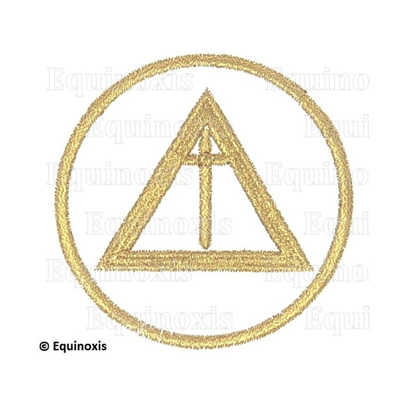 Masonic badge – Holy Royal Arch – National Officer – Grand Gardien – Machine embroidery