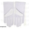 Gants maçonniques blancs pur coton avec picots – Size 7