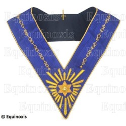 Masonic collar – Operative Rite of Solomon – Worshipful Master – Hand embroidery