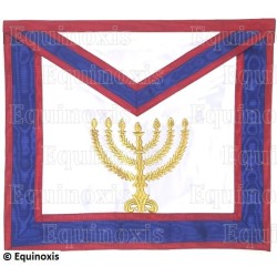 Tablier maçonnique en faux cuir – Scottish Rite (AASR) – 23rd degree – Chef du Tabernacle – Machine embroidery