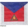 Masonic apron (satin) – Scottish Rite (AASR) – 26th degree – Prince de Mercy / Ecossais Trinitaire – Machine embroidery – 2