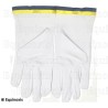 Gants maçonniques coton – Scottish Rite (AASR) – 24th degree – Size L