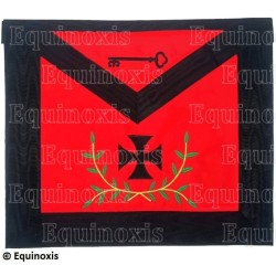 Masonic apron (satin) – Scottish Rite (AASR) – 27th degree – Machine embroidery – 2