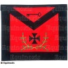 Masonic apron (satin) – Scottish Rite (AASR) – 27th degree – Machine embroidery – 2