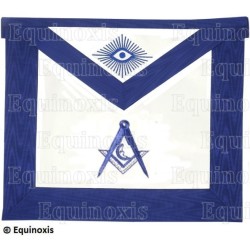 Masonic apron (leather) – York Rite – Deuxième Diacre – Machine embroidery