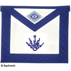 Masonic apron (leather) – York Rite – Electricien – Machine embroidery